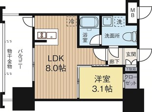 ドゥーエ赤坂の物件間取画像